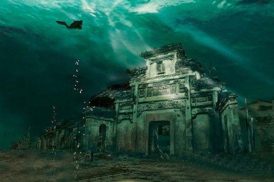 Kỳ bí “ Atlantis của Phương Đông” – thành phố cổ dưới đáy hồ ở Trung Quốc