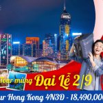 Tour Hongkong 4N3Đ Freeday | Đại Lộ Ngôi Sao – Vịnh Nước Cạn – Đỉnh Thái Bình | KS 4*