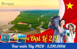 Tour Mỹ Tho Bến Tre Cần Thơ Cà Mau 3N2Đ | Cù Lao Thới Sơn – Chợ Nổi Cái Răng – Đất Mũi Cà Mau