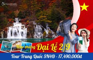 Tour Du Lịch Trung Quốc: Thành Đô – Cửu Trại Câu 5 Ngày 4 Đêm Thăm Công viên Gấu Trúc