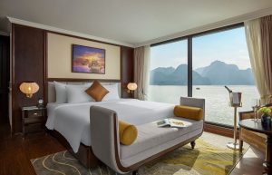 Combo 2N1Đ Du thuyền Capella Hạ Long 5 sao + vé máy bay miễn phí bữa sáng