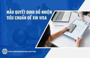 Mẫu quyết định bổ nhiệm chuẩn xác, đầy đủ cho hồ sơ xin visa