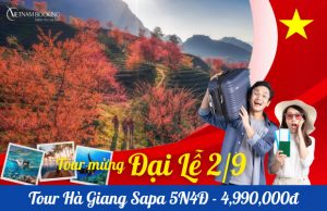 Tour Hà Giang Sapa Fansipan 5N4Đ | Cổng trời Quản Bạ – Lũng Cú – Sông Nho Quế – Hẻm Tu Sản